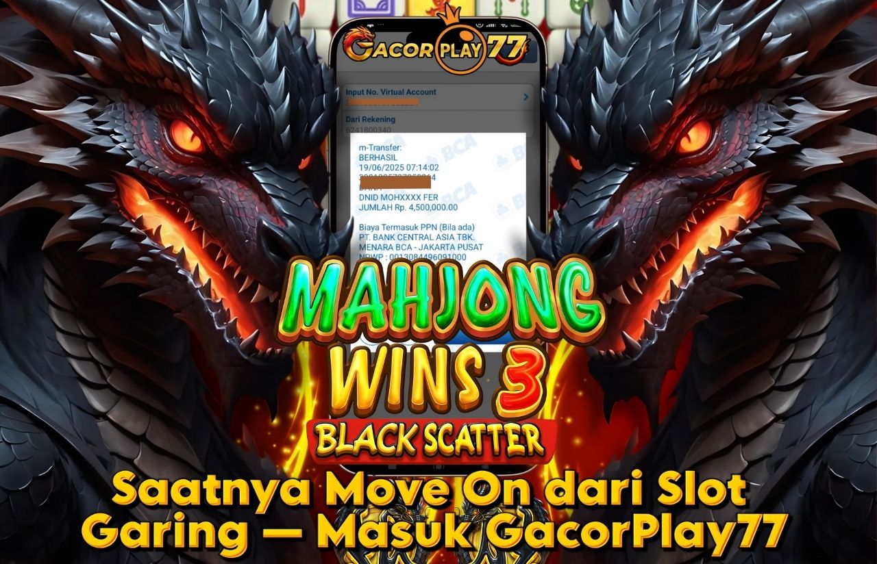 Selamat kepada user id : ban****02 Wede Rp 4.500.000 di Game MAHJONG WINS 3 PRAGMATIC PLAY Cair Gk Sampe 1 Menit! Menang Mudah di Gacorplay77